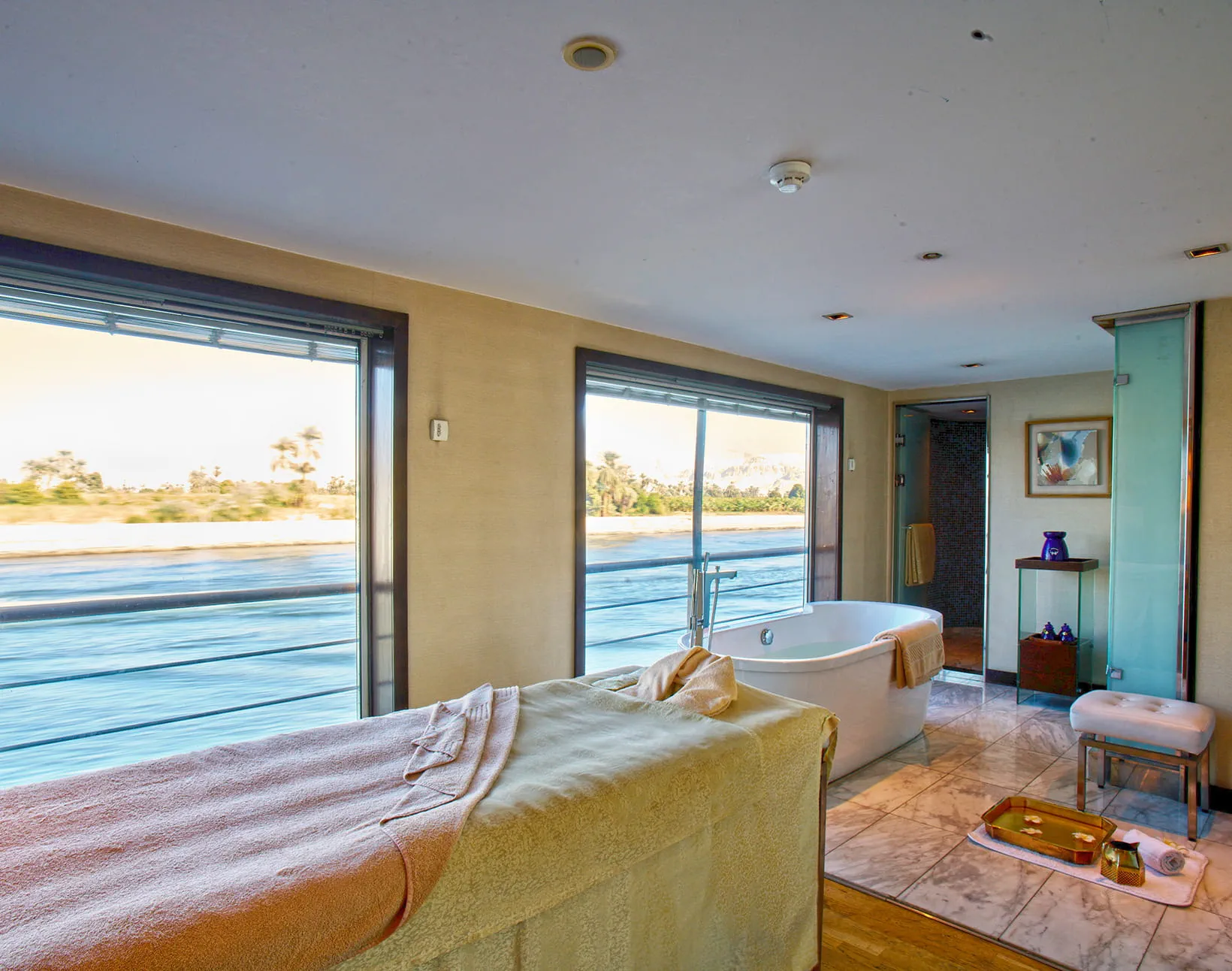 Massage aboard the The Oberoi Philae, Luxury Nile Cruiser Nile cruise